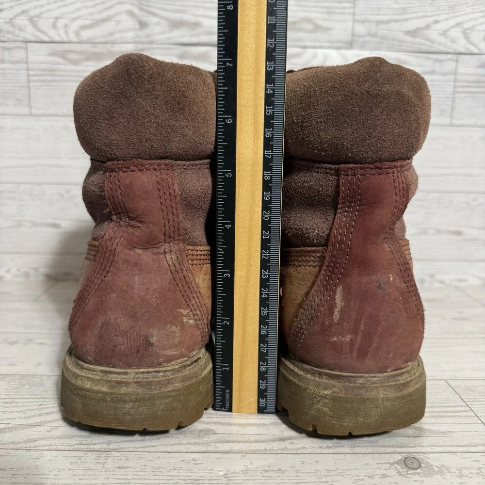 Timberland Leather Boots Women Size 8.5 Premium Workwear Waterproof A19C4